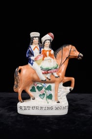(19th c) STAFFORDSHIRE FIGURE GROUP