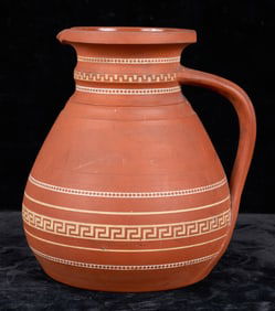 (19th c) WEDGWOOD REDWARE ALE PITCHER