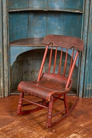 MID (19th c)  NORTH SHORE WINDSOR ROCKER