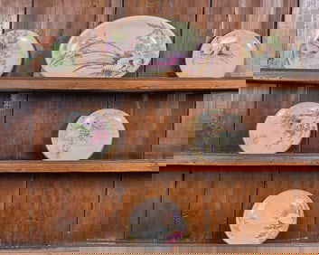 (6) PIECE (19th c) BAVARIAN PORCELAIN SET