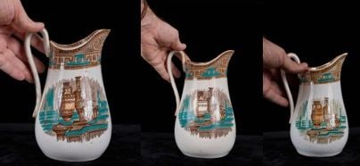 GROUP OF (3) MID (19th c) ETRUSCAN PITCHER