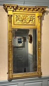 (19th c) GILT LOOKING GLASS