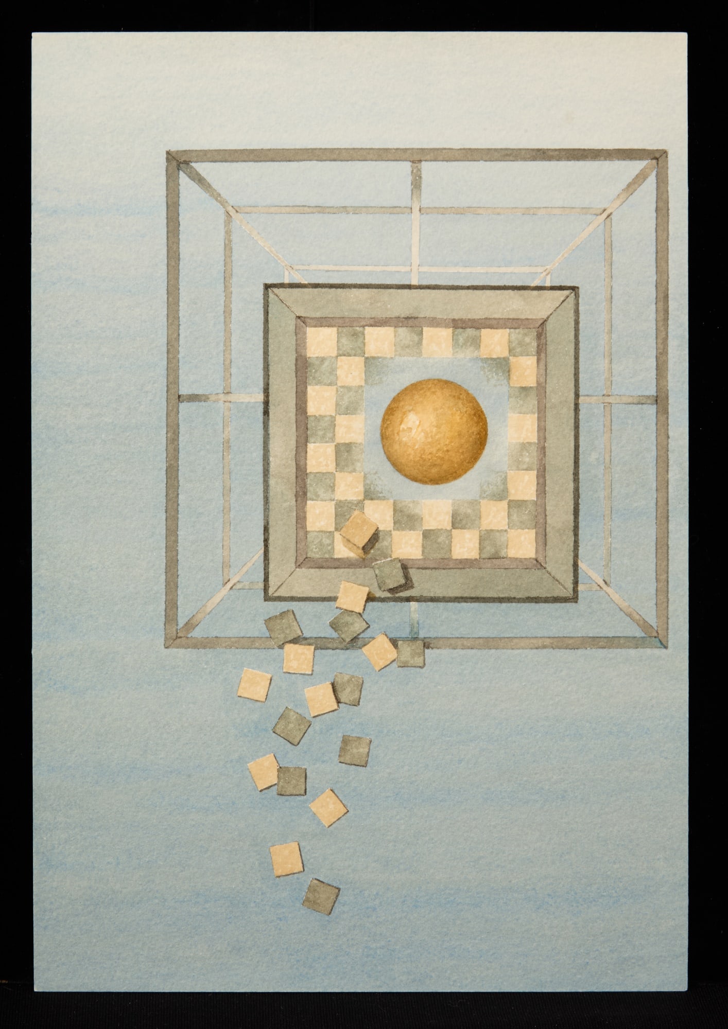 "BROKEN GAME" by ROBERT ESHOO (1926-2018) (1 of 5)