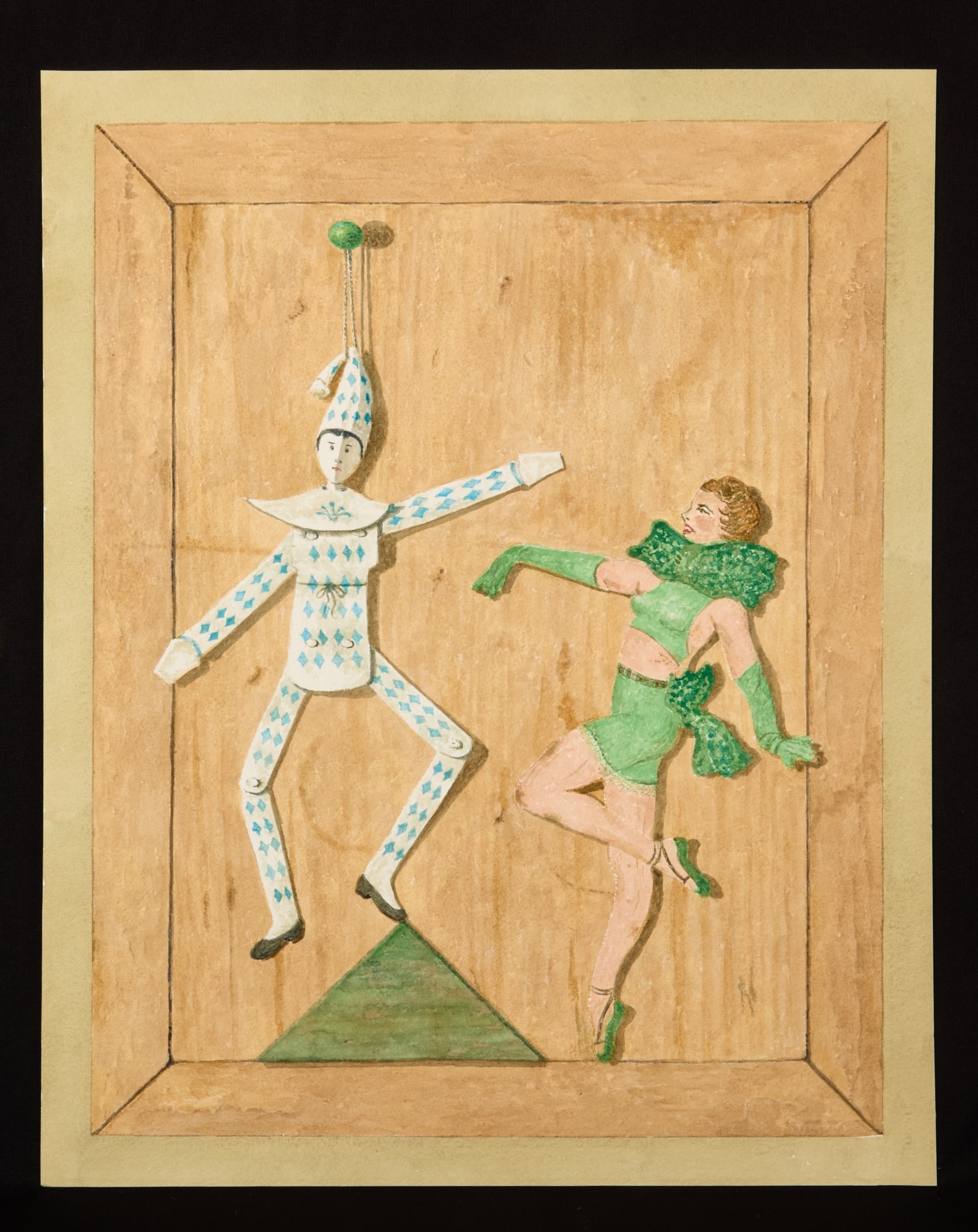 "DANCING WITH A STAR" by ROBERT ESHOO (1926-2018): Watercolor 22 x 18 inches. signed, titled and dated verso. Condition: Good Temp No 7170