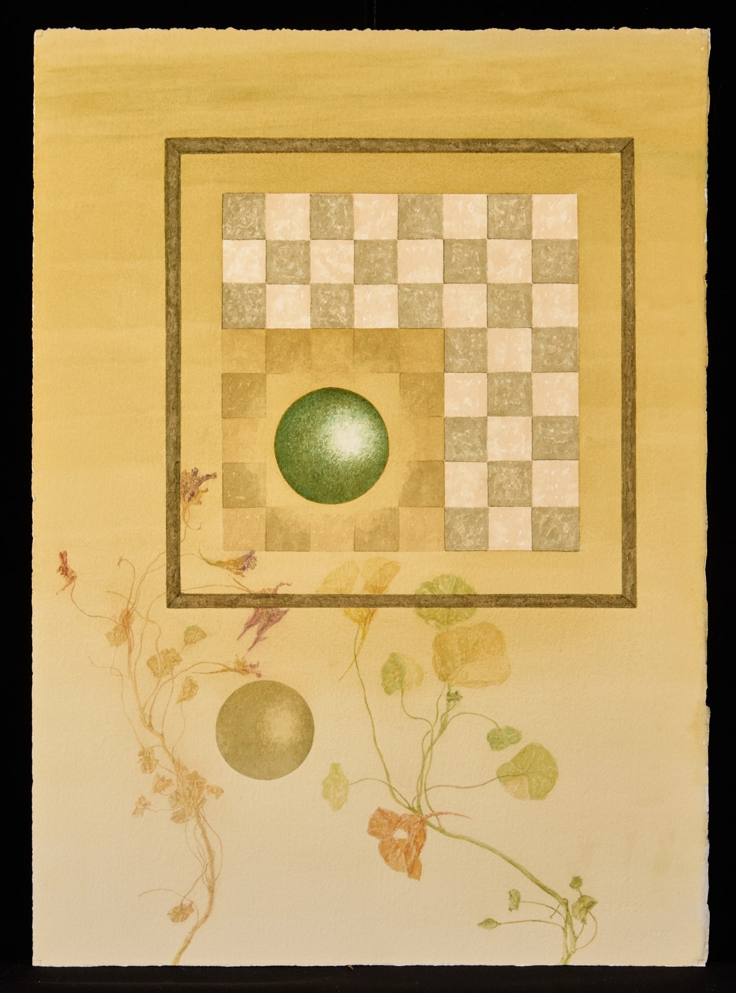 "VERNAL EQUINOX" by ROBERT ESHOO (1926-2018): Watercolor 21 x 15 inches. signed, titled and dated verso. RE64 Condition: Good Temp No 7191