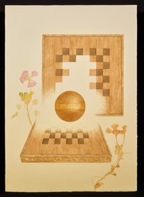 "PASSING THROUGH THE GAME IV" by R. ESHOO (b.1926)