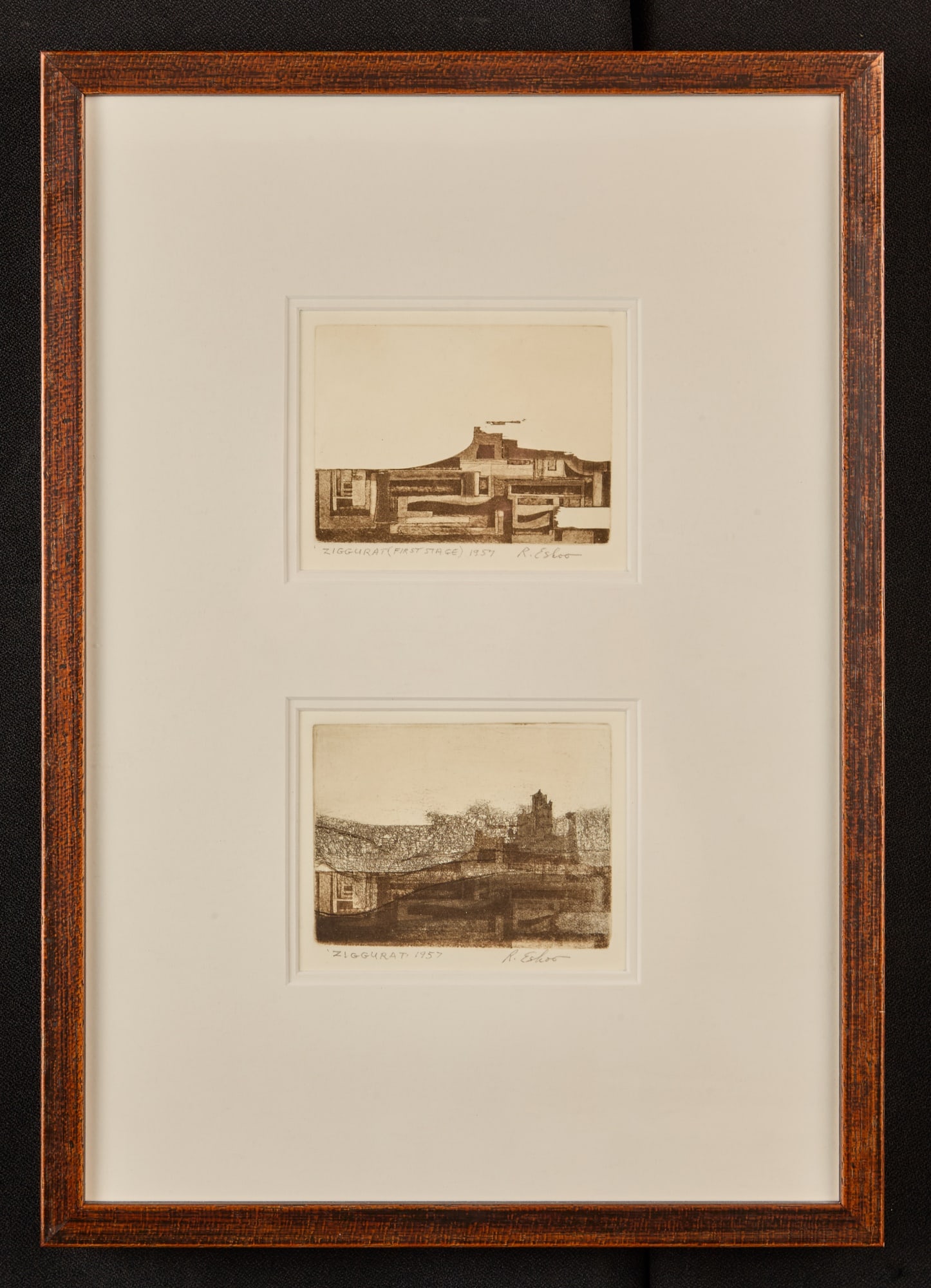 "ZIGURAT 1957" by ROBERT ESHOO (1926-2018) (1 of 3)