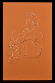 "SEATED NUDE" by ROBERT ESHOO (1926-2018)