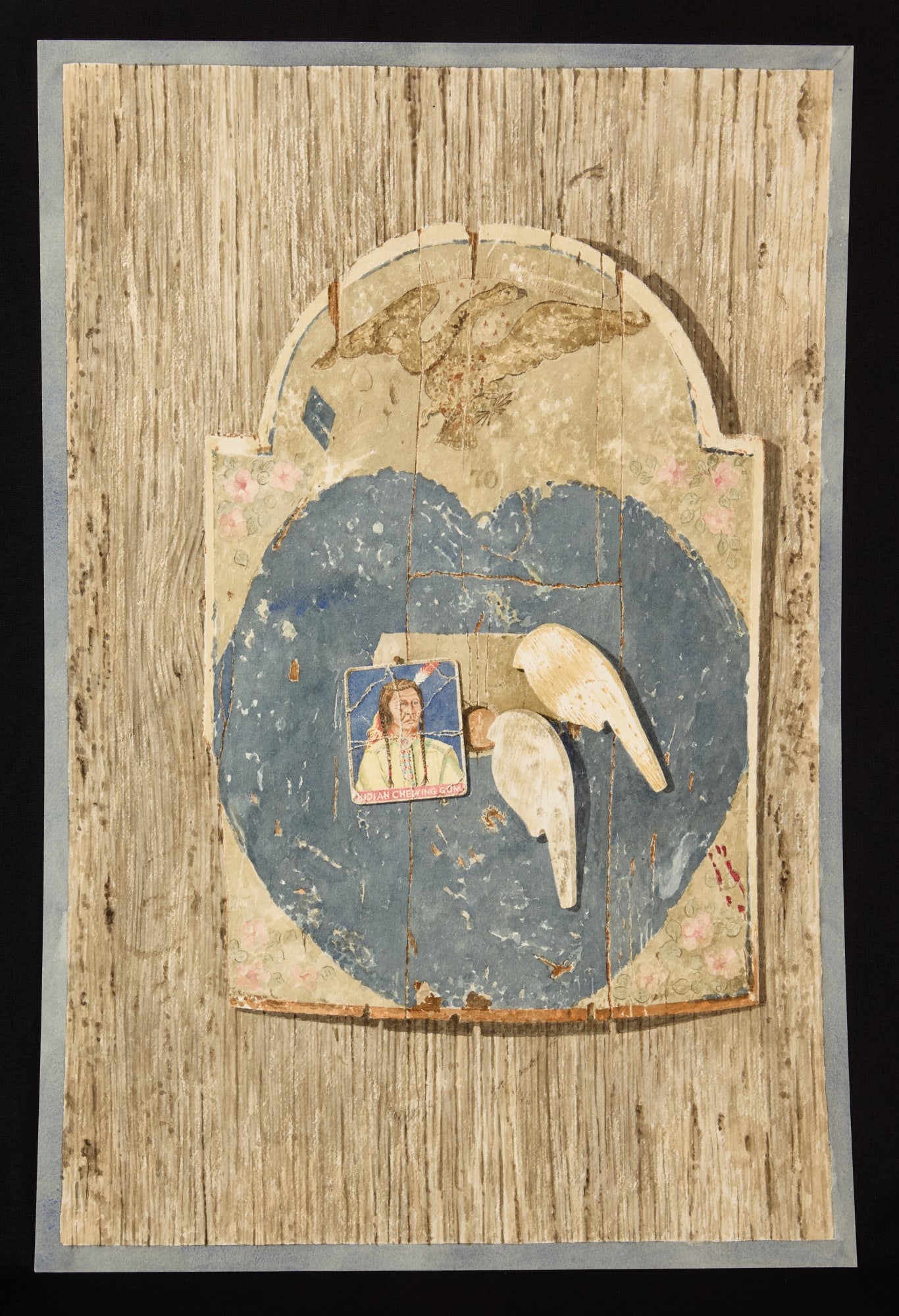 "BIRDS OF LORE" by ROBERT ESHOO (1926-2018): Watercolor and gouache 25 1/2 x 16 3/4 inches. signed, titled and dated verso. Condition: Good Temp No 7254