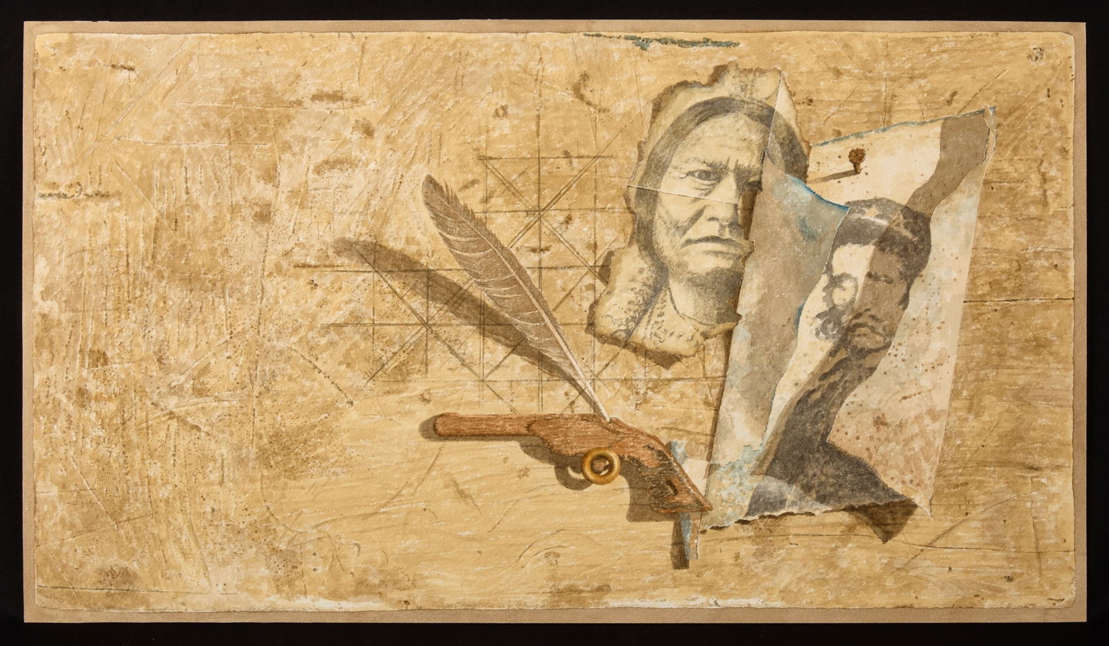 "CUSTER'S ELUSIVE BRASS RING" by R. ESHOO (b.1926) (1 of 7)