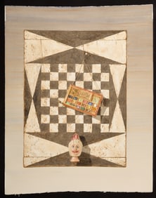 "ARTIST AND COLORS" by ROBERT  ESHOO (1926-2018)