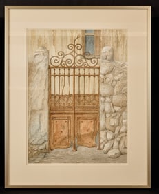 "RUINS OF ATHENS VII" by ROBERT ESHOO (1926-2018)