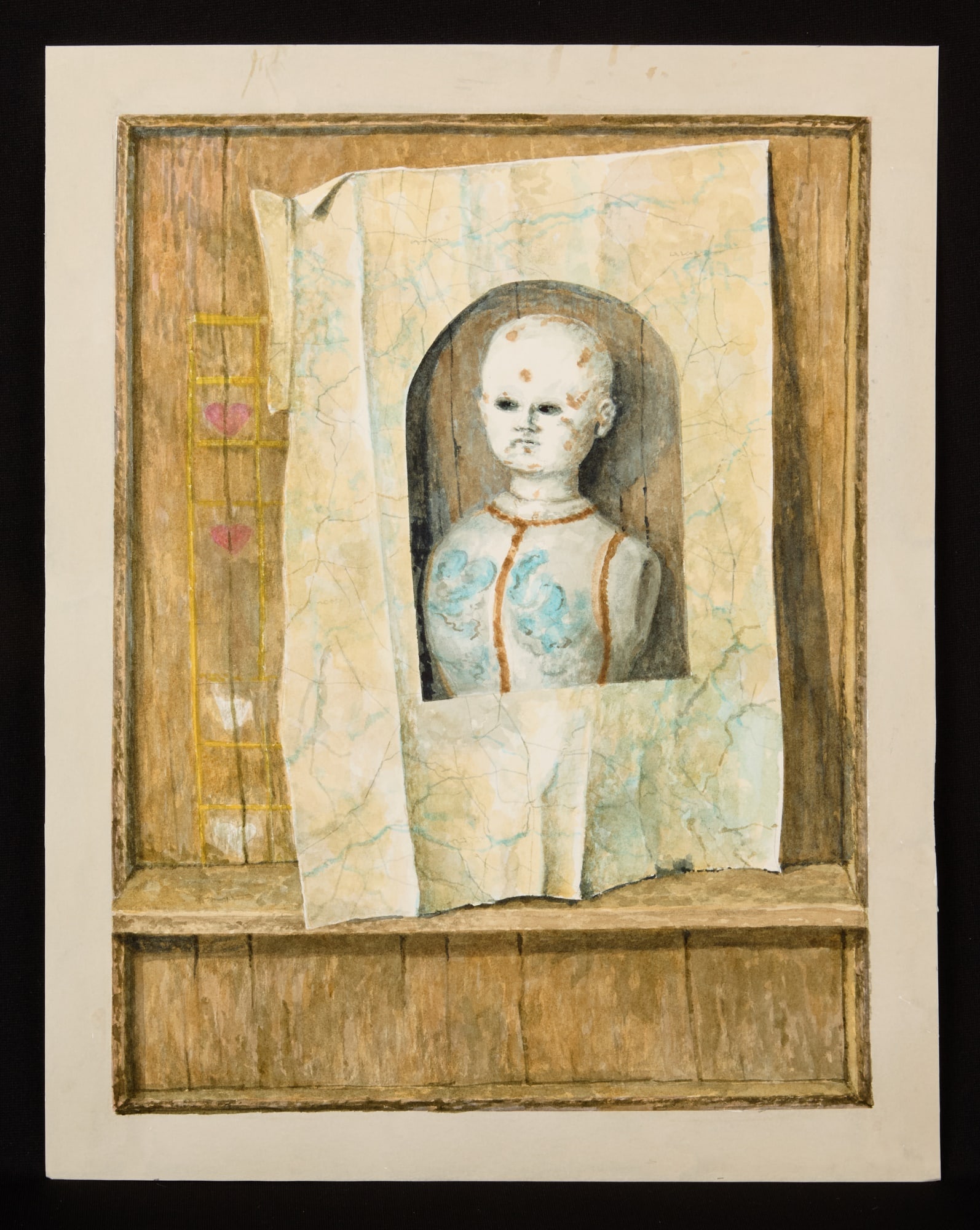 "ROYEL MANNEQUIN" by ROBERT ESHOO (1926-2018): Watercolor 18 3/4 x 14 3/4 inches. signed, titled and dated verso. Condition: Good Temp No 7311