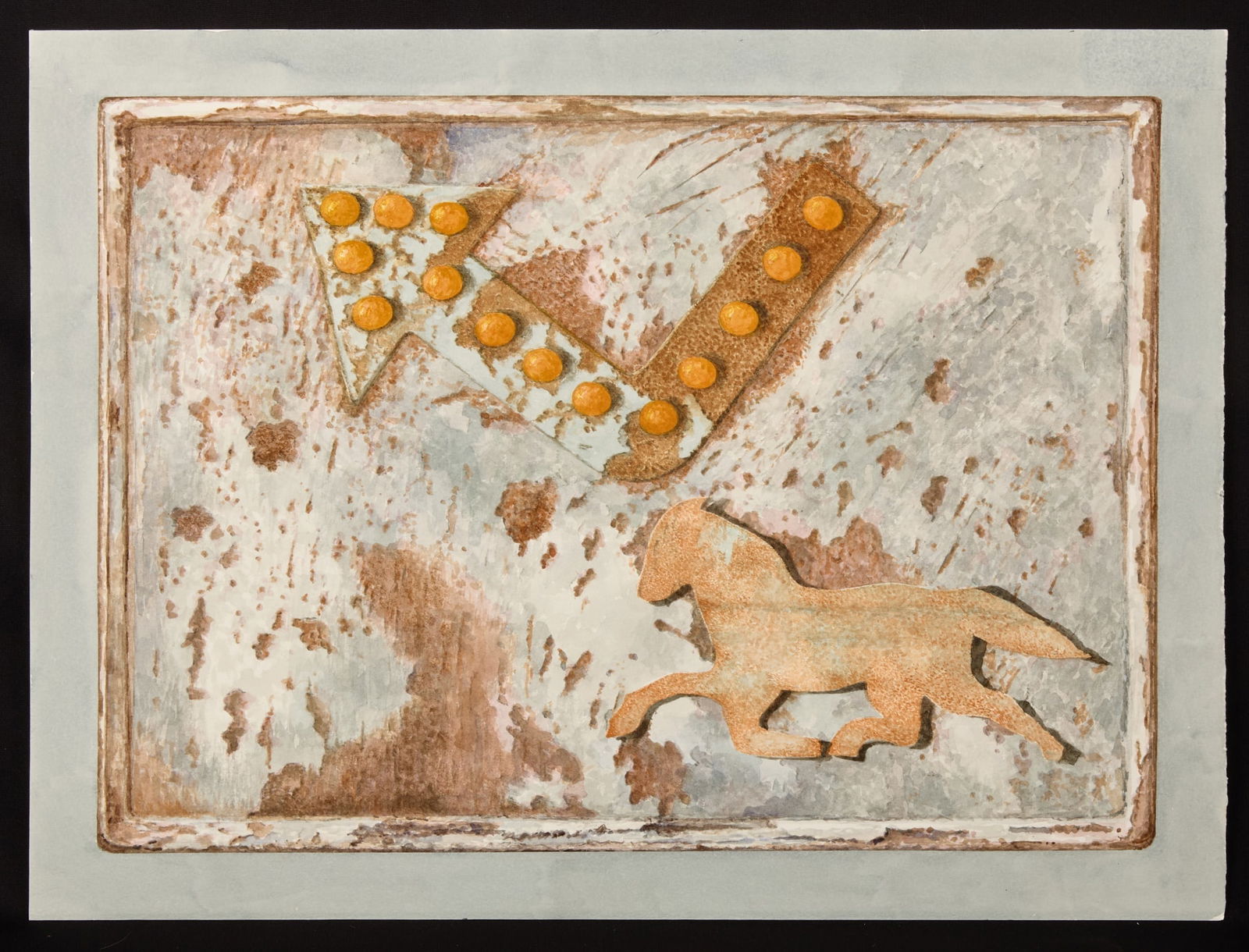 "RACING INTO THE UNKNOWN" by R. ESHOO (b.1926) (1 of 7)