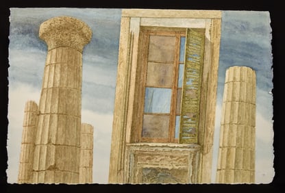 "RUINS OF GREECE II" by ROBERT ESHOO (1926-2018)