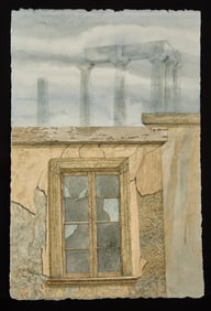 "RUINS OF GREECE" by ROBERT ESHOO (1926-2018)