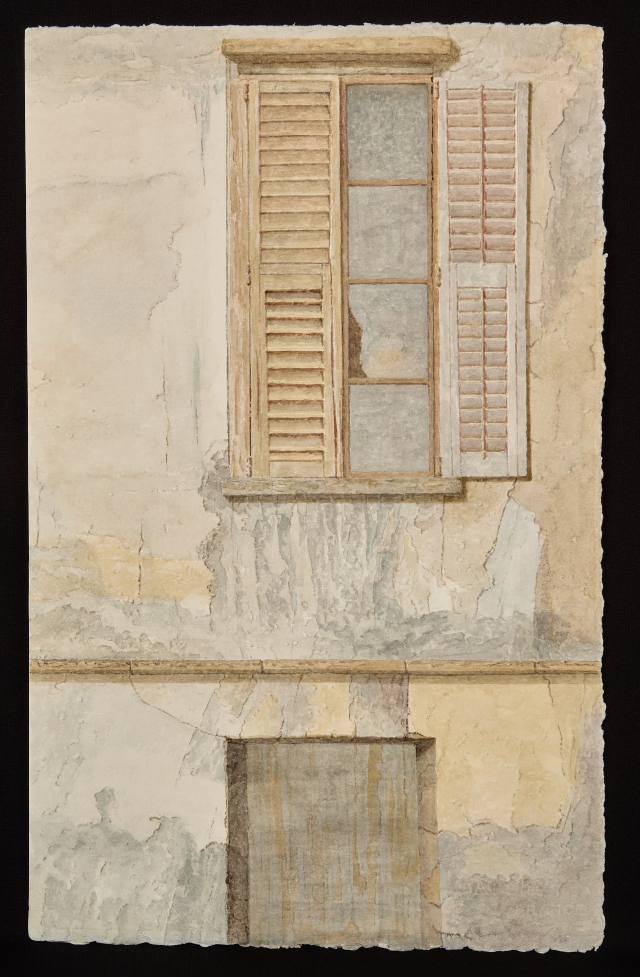 "RUINS of ATHENS" by ROBERT ESHOO (1926-2018): Watercolor 20 x 15 3/4 inches. signed, titled and dated verso. Condition: Good Temp No 7353