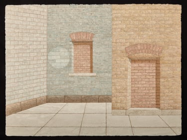 "ONLY ONE WAY OUT II" by ROBERT ESHOO (1926-2018)