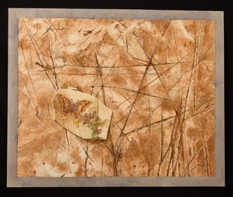 "FLIGHT FROM VIOLENCE" by ROBERT ESHOO (1926-2018)