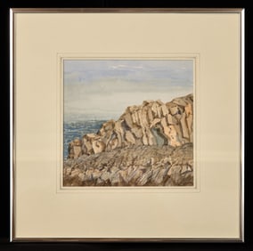 "ROCKY CLIFF" by ROBERT ESHOO (1926-2018)