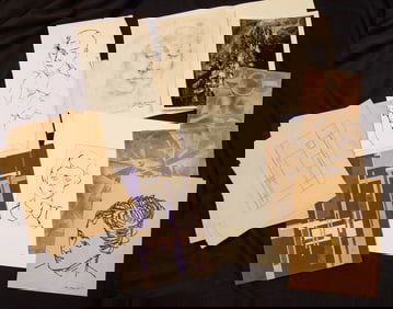 STUDIO DRAWINGS / PROJECTS by ROBERT ESHOO c1955