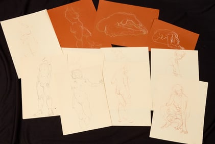 STUDIO GESTURE DRAWINGS by ROBERT ESHOO c1976