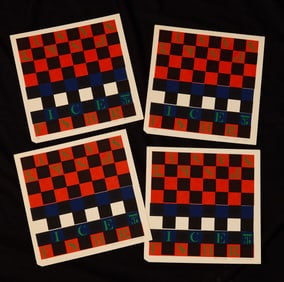 (4) 1972 "CHECKMATE" by ROBERT ESHOO (1926-2018)