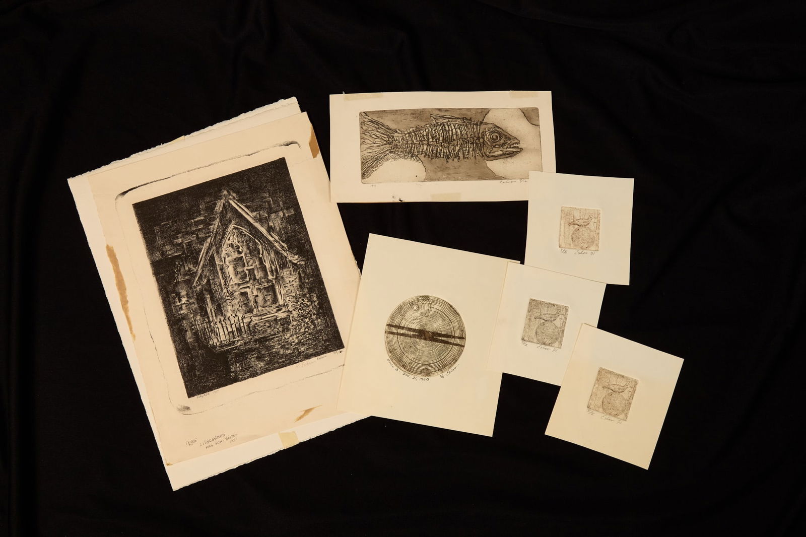 c1970 ETCHINGS by ROBERT ESHOO (1926-2018) (1 of 8)