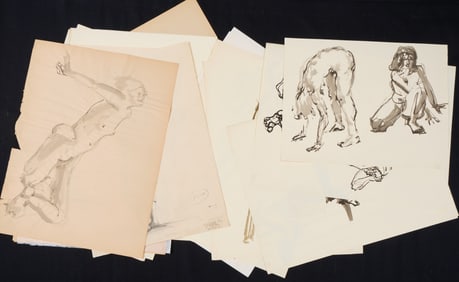 STUDIO GESTURE DRAWINGS by ROBERT ESHOO c1976