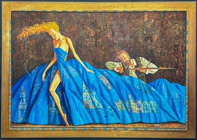 ROMAN ZASLONOV (B-1962) "LA ROBE BLEU"