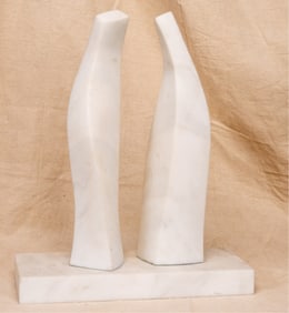 CYNTHIA SAH (B-1952) "CONVERSING COUPLE"