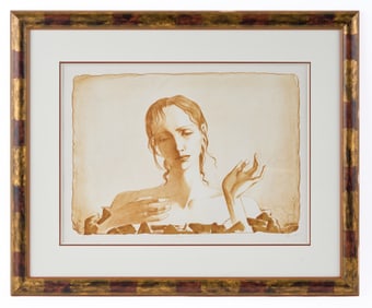 ROMAN ZASLONOV (B-1962) "PORTRAIT OF A WOMAN"