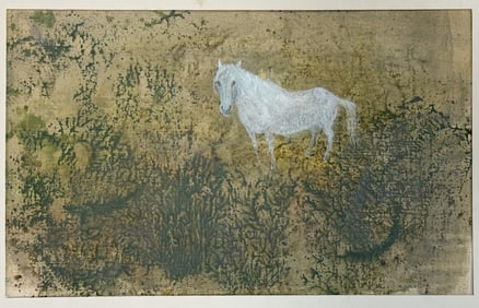 SIGNED (20thc) AMERICAN SCHOOL "WHITE HORSE"