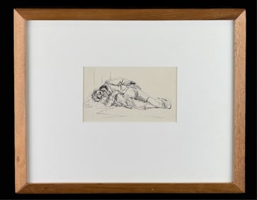 ISABEL (WOLFF) BISHOP (1902-1988) "SLEEPING MAN"