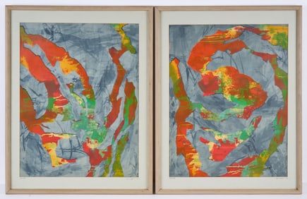 (20thc) AMERICAN SCHOOL: TWO WORKS