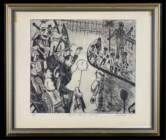 VINCENT SMITH (1929-2003) "FIRST DAY OF SCHOOL"