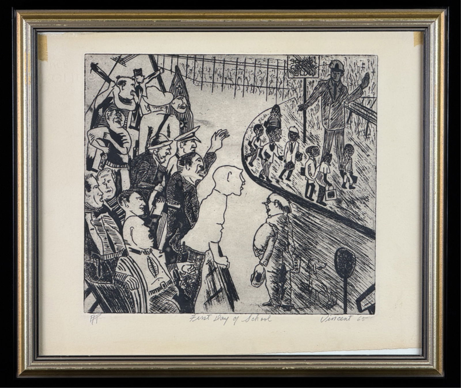 VINCENT SMITH (1929-2003) "FIRST DAY OF SCHOOL" (1 of 11)