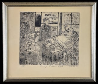 VINCENT SMITH (1929-2003) "HOUSING-NORTHERN STYLE"