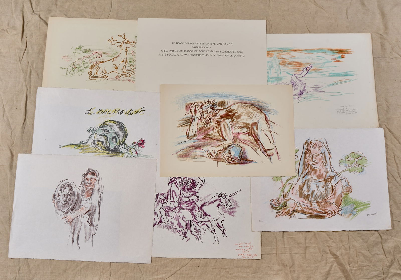 OSKAR KOKOSCHKA (1886-1980) 1967 BAL MASQUE (1 of 11)