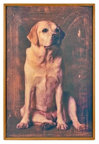 KATE GRISWOLD (b. 1954) Portrait of a Yellow Lab