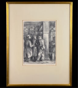 REGINALD MARSH (1898-1954) "THE BOWERY"