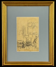 (EARLY 20thc) FRENCH SCHOOL "THEATER INTERIOR"