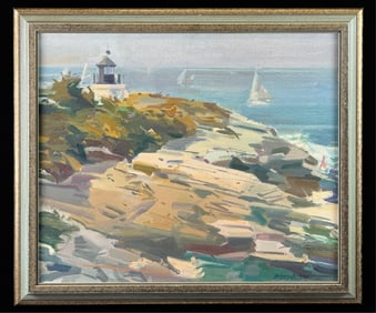 SPERRY ANDREWS (1917-2005)  "CASTLE HILL LIGHT"