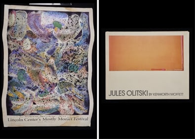 JULES OLITSKI SIGNED POSTER & ART BOOK