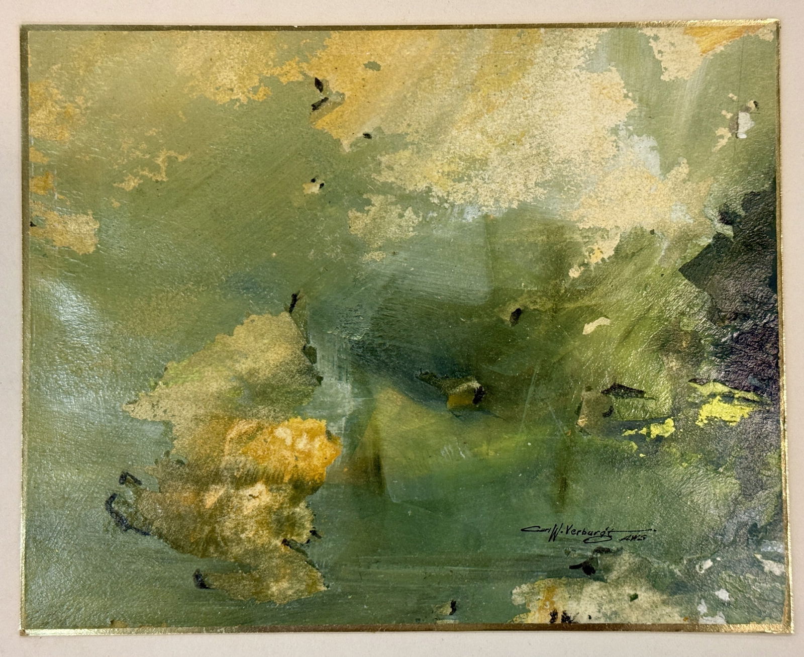 CARL W VERBURGT (1906-1981) "ABSTRACT LANDSCAPE" (1 of 6)