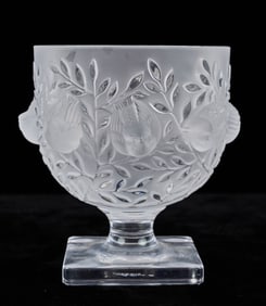 LALIQUE "ELISABETH" CRYSTAL VASE