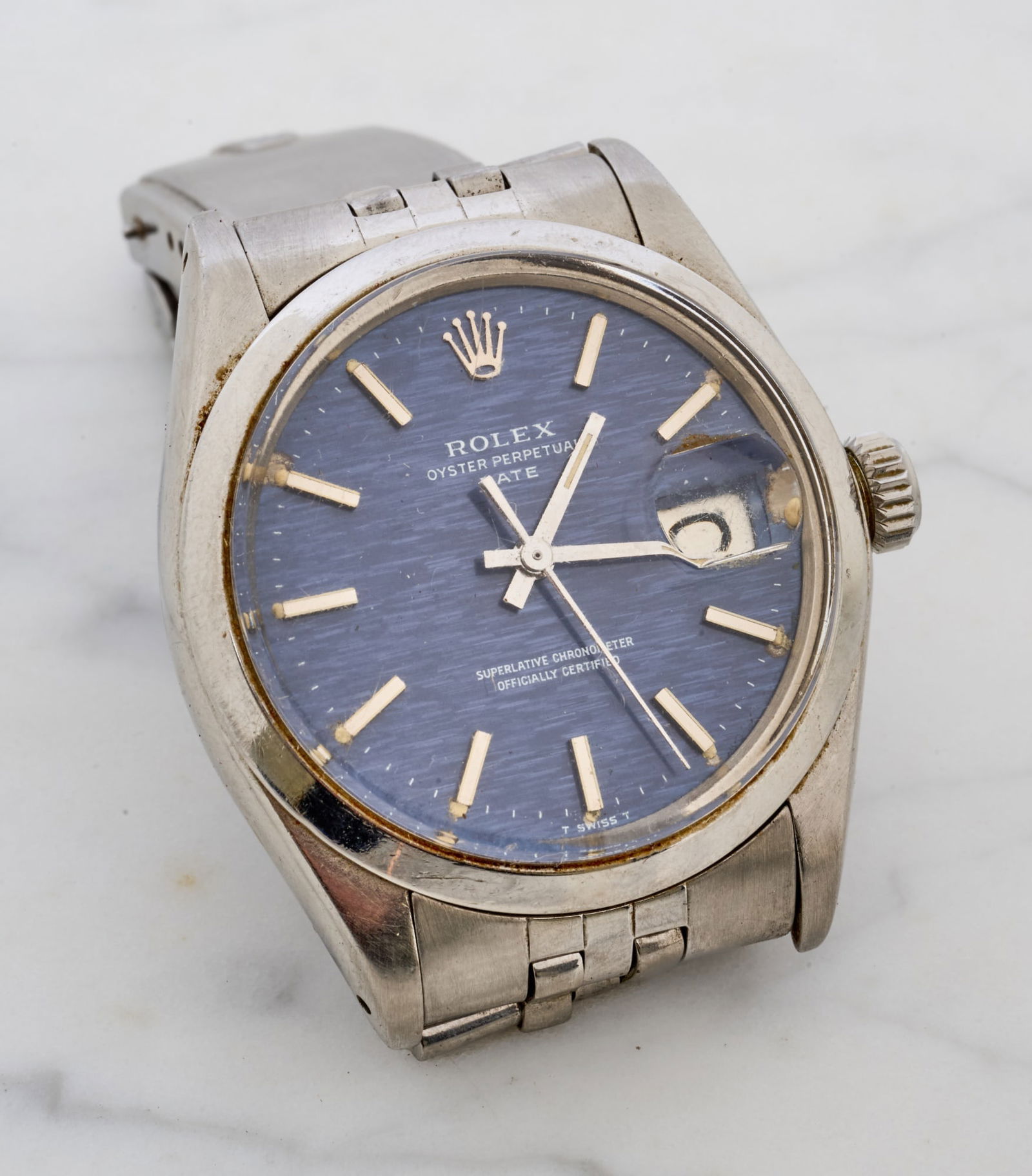 1972 ROLEX OYSTER PERPETUAL DATE 1500 WRIST WATCH
