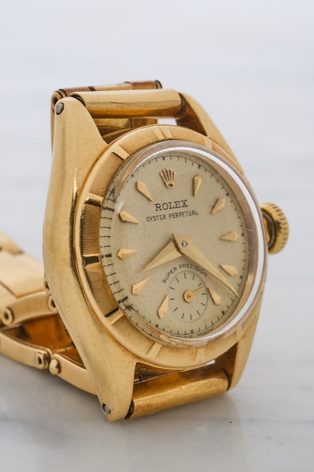 18K GOLD 1961 ROLEX LADIES OYSTER PERPETUAL WATCH (1 of 15)