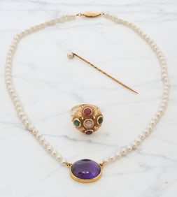 (3) PIECES 14K GOLD JEWELRY