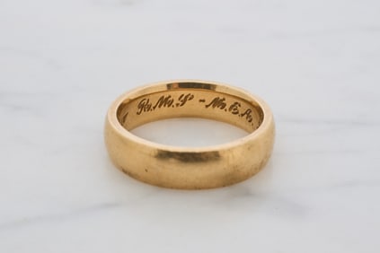 14k GOLD JABEL LADIES WEDDING BAND